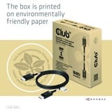 Club 3D Displayport 2.1 VESA DP80 gecertificeerde kabel male-male Zwart, 1,2 meter, 4K 240Hz, 8K 60Hz, 80Gbps