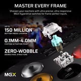 Corsair NOVABLADE PRO WIRELESS Hall Effect Leverless Fighting Game Controller Zwart, CORSAIR MGX Hyperdrive Hall Effect Magnetic Switch, USB, 2.4Ghz, Bluetooth, PC, PS4, PS5
