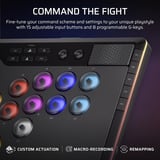 Corsair NOVABLADE PRO WIRELESS Hall Effect Leverless Fighting Game Controller Zwart, CORSAIR MGX Hyperdrive Hall Effect Magnetic Switch, USB, 2.4Ghz, Bluetooth, PC, PS4, PS5