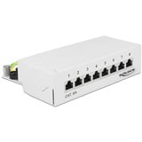 DeLOCK Desktop Patch Panel 8 Port Cat.6A patchpaneel Wit