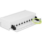 DeLOCK Desktop Patch Panel 8 Port Cat.6A patchpaneel Wit