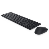 Dell Professioneel draadloos toetsenbord en muis - KM5221W, desktopset Zwart, EU lay-out (QWERTY), 1600 dpi