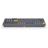 ENDORFY Celeris 1800 RGB mechanisch gaming toetsenbord Grijs, US lay-out (QWERTY), ENDORFY Yellow by Gateron, 100%, ARGB, PBT keycaps, Hot-swap, Bluetooth / USB-C / 2.4 GHz