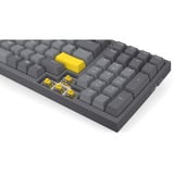 ENDORFY Celeris 1800 RGB mechanisch gaming toetsenbord Grijs, US lay-out (QWERTY), ENDORFY Yellow by Gateron, 100%, ARGB, PBT keycaps, Hot-swap, Bluetooth / USB-C / 2.4 GHz