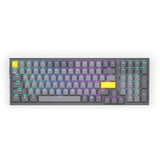 ENDORFY Celeris 1800 RGB mechanisch gaming toetsenbord Grijs, US lay-out (QWERTY), ENDORFY Yellow by Gateron, 100%, ARGB, PBT keycaps, Hot-swap, Bluetooth / USB-C / 2.4 GHz