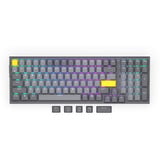 ENDORFY Celeris 1800 RGB mechanisch gaming toetsenbord Grijs, US lay-out (QWERTY), ENDORFY Yellow by Gateron, 100%, ARGB, PBT keycaps, Hot-swap, Bluetooth / USB-C / 2.4 GHz