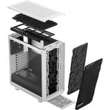 Fractal Design Meshify 2 Compact Clear Tempered Glass midi tower behuizing Wit/zwart | 3x USB-A | Tempered Glass