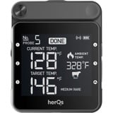 HerQs Professional BBQ Thermometer Zwart, herQs004 | temperatuurbereik tot 300 °C