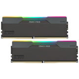 KLEVV CRAS V RGB 32 GB DDR5-6400 (2x 16 GB) werkgeheugen Zwart, KD5AGU880-64A320G, EXPO