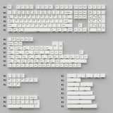 Keychron Cherry Profile Double-Shot PBT Full Keycap-Set - Black on White keycaps Wit, 219 Stuks, ANSI & UK ISO Layout