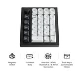 Keychron Q0 HE QMK Wireless Custom Number Pad RGB mechanisch numpad Wit, US lay-out (QWERTY), Gateron Double-Rail Magnetic Nebula, Hot-swap, RGB, Double-shot PBT keycaps