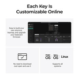 Keychron Q0 HE QMK Wireless Custom Number Pad RGB mechanisch numpad Wit, US lay-out (QWERTY), Gateron Double-Rail Magnetic Nebula, Hot-swap, RGB, Double-shot PBT keycaps