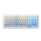 MCHOSE K99 V2 Wireless Gasket Mount Mechanical Keyboard Wit, US lay-out (QWERTY), Kailh Box Icy Creamsicle, 99%, 98%, RGB, PBT Keycaps, Hot-Swap, 2.4 GHz | Bluetooth | USB-C
