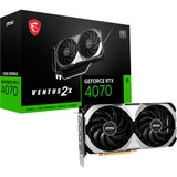 MSI GeForce RTX 4070 VENTUS 2X OC grafische kaart DLSS 3, 3x DisplayPort, 1x HDMI 2.1