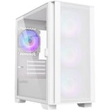Montech Air 100 ARGB mini tower behuizing Wit | 3x USB-A | Tempered Glass