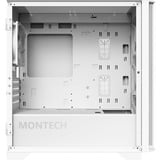 Montech Air 100 ARGB mini tower behuizing Wit | 3x USB-A | Tempered Glass