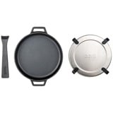 Ooni Skillet Koekenpan 348148 bak-/braadpan antraciet, Ø 22 cm | Gietijzer