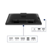 Philips 24B2U3301H/00 23.8" monitor Zwart, HDMI, DisplayPort, USB-C, LAN, Audio, webcam, 120 Hz