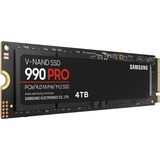 SAMSUNG 990 PRO, 4 TB SSD MZ-V9P4T0BW, PCIe Gen 4.0 x4, NVMe 2.0