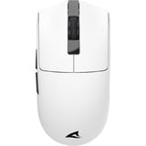 Sharkoon FIREGLIDER One gaming muis Wit, 400 - 12.000 DPI, 2.4 GHz / USB