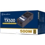 SilverStone SST-TX500-G 500 watt voeding  Zwart, 2x PCIe