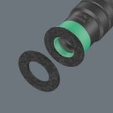 Wera 881/4/1 SB Afstandshouder met variabele schroefdiepte instelling, 1/4" x 95 mm bit Zwart/groen
