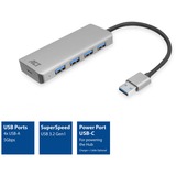 ACT Connectivity USB-A hub 3.0, 4 poorts USB-A usb-hub aluminium