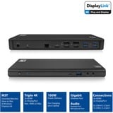 ACT Connectivity USB-C Triple 4K Docking Station DisplayPort, HDMI, RJ45, USB