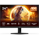 AOC 24G4HRE 23.8" gaming monitor Zwart/rood, 200 Hz, HDMI, DisplayPort, Audio