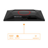 AOC 24G4HRE 23.8" gaming monitor Zwart/rood, 200 Hz, HDMI, DisplayPort, Audio