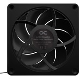 Alphacool Apex Stealth Metal Power case fan Zwart, 4-pin PWM fan-connector