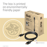 Club 3D Ultra High Speed HDMI 2.1 male-male kabel Zwart, 4 meter, 4K 120Hz, 8K 60Hz, 48Gbps