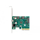 DeLOCK PCI Express x4 Card to 1 x external USB 10 Gbps Type-C female + 1 x external USB 10 Gbps Type-A female usb-controller 