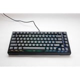 Ducky ProjectD Tinker 75 met QMK/VIA RGB mechanisch toetsenbord Zwart, US lay-out (QWERTY), Cherry MX Blue, 75%, RGB leds, Double-shot PBT, Hot-swappable, Gasket mount