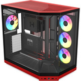 HYTE HYTE Y50 Wild Cherry midi tower behuizing Rood | 2x USB-A | 1x USB-C | RGB | Window