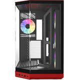 HYTE HYTE Y50 Wild Cherry midi tower behuizing Rood | 2x USB-A | 1x USB-C | RGB | Window