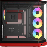 HYTE HYTE Y50 Wild Cherry midi tower behuizing Rood | 2x USB-A | 1x USB-C | RGB | Window