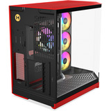 HYTE HYTE Y50 Wild Cherry midi tower behuizing Rood | 2x USB-A | 1x USB-C | RGB | Window
