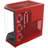 HYTE HYTE Y50 Wild Cherry midi tower behuizing Rood | 2x USB-A | 1x USB-C | RGB | Window