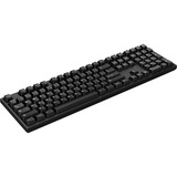 Hello Ganss HS108T Black, toetsenbord Zwart, US lay-out, Cherry MX Brown, RGB leds, PBT Doubleshot keycaps, hot swap, 2,4 GHz / Bluetooth / USB-C