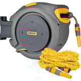 Hozelock Auto Reel Wandslangbox 20 meter + Superhoze 7.5 meter slanghaspel Grijs/geel