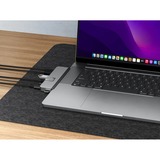 Hyper HyperDrive DUO PRO 7-in-2 USB-C Hub dockingstation Grijs