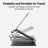 Hyper HyperSpace Ergonomic Adjustable Laptop Stand bevestiging Grijs