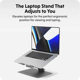 Hyper HyperSpace Ergonomic Adjustable Laptop Stand bevestiging Grijs