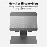 Hyper HyperSpace Ergonomic Adjustable Laptop Stand bevestiging Grijs