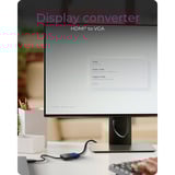 ICY BOX IB-AC502a HDMI naar VGA Adapter Zwart