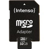 Intenso UHS-I Performance microSDXC 32 GB  geheugenkaart Zwart, Incl. SD adapter, UHS-I U1, Class 10