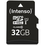 Intenso UHS-I Performance microSDXC 32 GB  geheugenkaart Zwart, Incl. SD adapter, UHS-I U1, Class 10