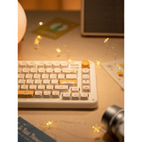 Iqunix ZX75 Sunset Ponder Wireless Mechanical Keyboard Lichtgeel, US lay-out (QWERTY), Gateron Red, 75%, RGB leds, Hot-swappable, Double-shot PBT, 2.4GHz | Bluetooth 5.1 | USB-C