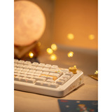 Iqunix ZX75 Sunset Ponder Wireless Mechanical Keyboard Lichtgeel, US lay-out (QWERTY), Gateron Red, 75%, RGB leds, Hot-swappable, Double-shot PBT, 2.4GHz | Bluetooth 5.1 | USB-C
